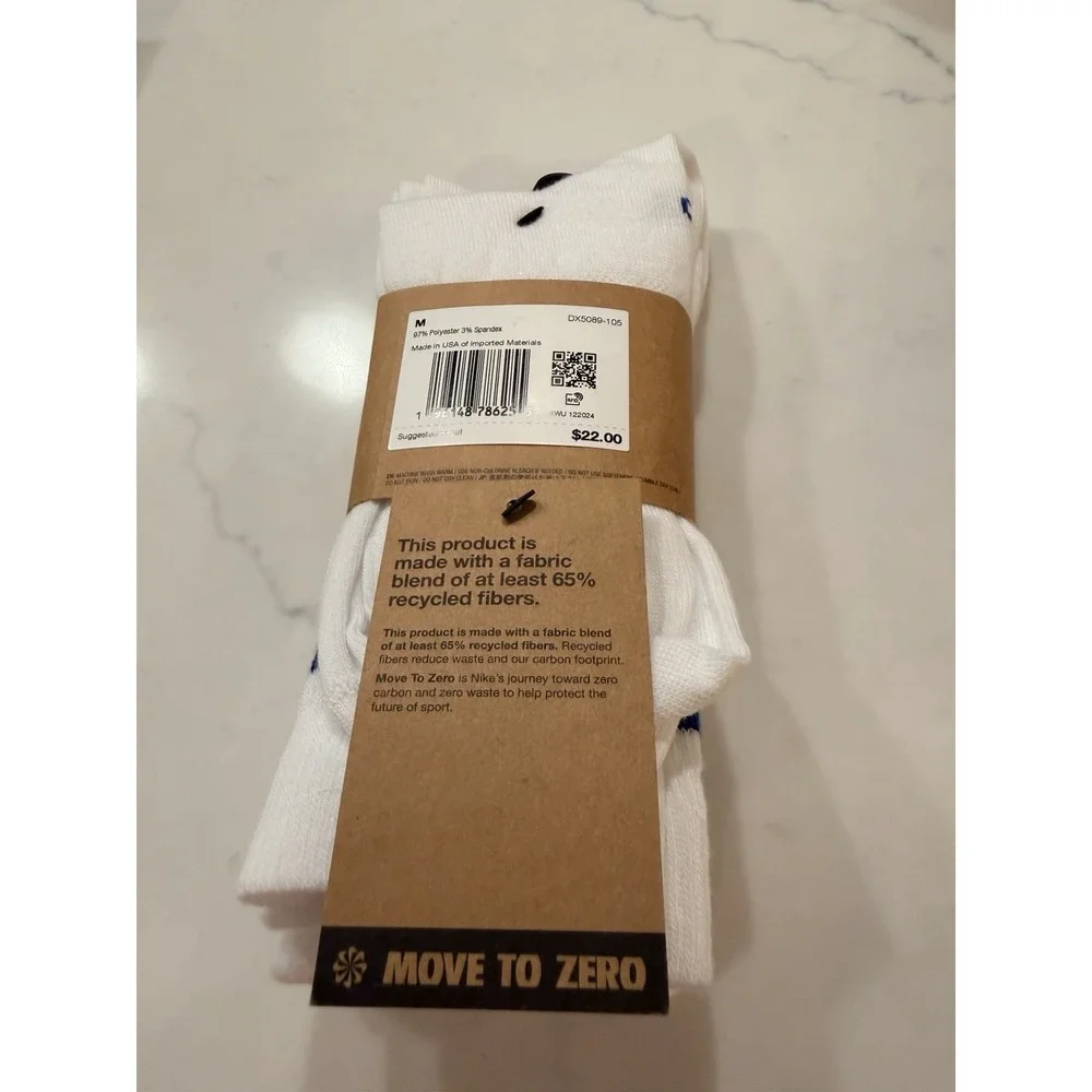 Nike Everyday Essential Drifit Socks 3 Pk - Size Medium W6-10/M6-8 DX5089-105